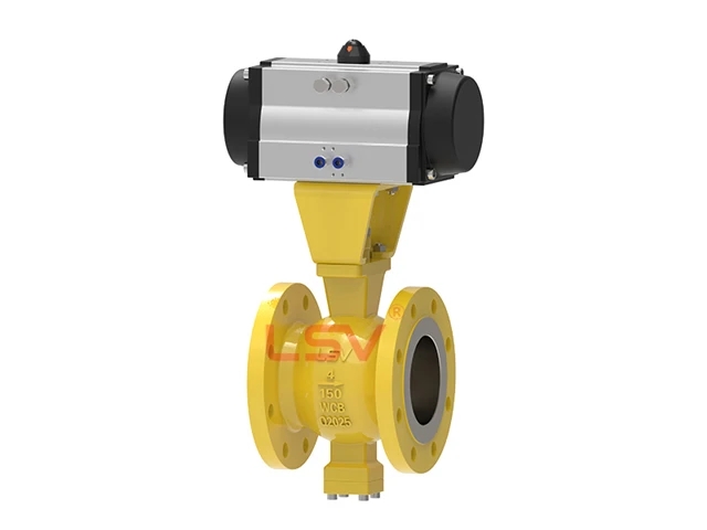 Type three way ball valve