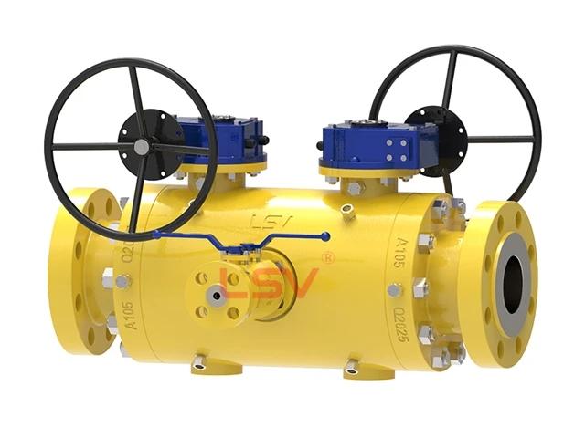 Modular double block & bleed (DBB)trunnion ball valve