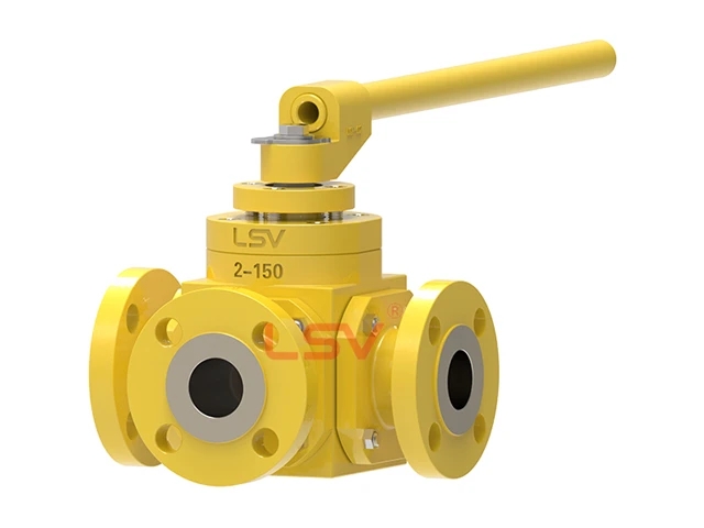 L Type three-way ball valve