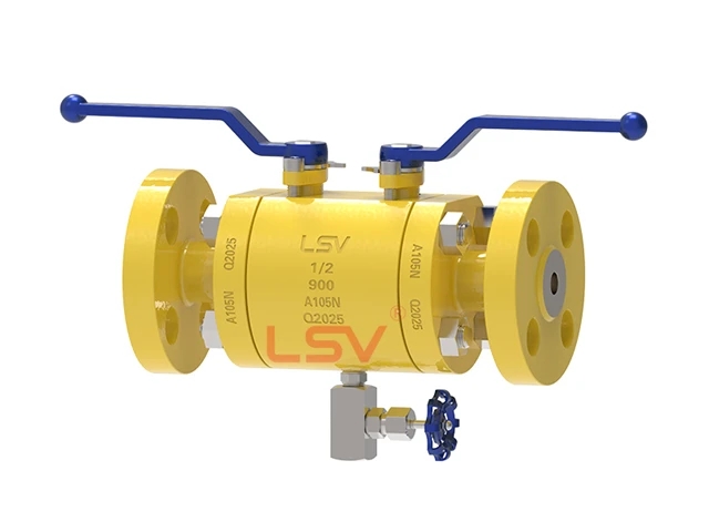 Modular double block & bleed (DBB) ball valve