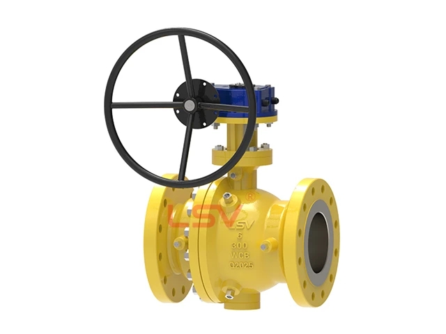 Cast trunnion ball valve